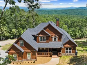 Mtn View & Game Room in Morganton: Spacious Cabin!