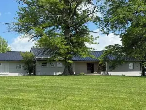 Midcentury 3-bedroom farmhouse on the city line between Danville and Stanford.