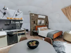 Chic Falls-Side Family Getaway: Dome Stay in Cherry Log, Georgia