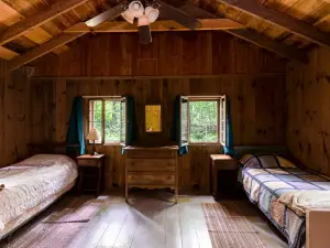 Rustic Cabin in the Woods with Fireplace Ideal for Families near Hanover, New Hampshire