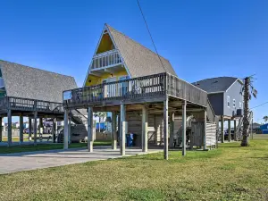 A-Frame Home w/ Deck - 2 Blocks to Surfside Beach!