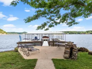 Group Getaway w/ Dock! Lakefront Escape in Stover