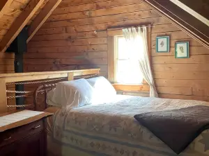 Naughty Dog Private Island Log Cabin in Monmouth, ME
