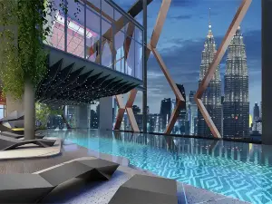Scarletz KLCC @ Apartments By Gravity 【6mins Kuala Lumpur Tower（KL Tower） + Rooftop Infnity pool】