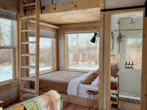 The Stead- A tiny home on an Alpaca farm in the beautiful Mohawk Valley.