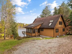 Beautiful lakefront house on Paradox lake with tremendous views and privacy.