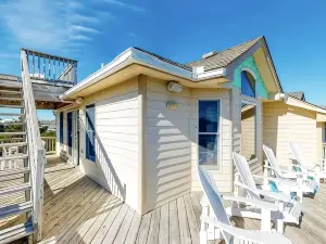 美麗的Obx家庭旅館w/原始景觀6卧室小屋由RedAwning