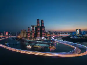 Chongqing Liberation Monument, Hongya Cave, BERKIN. Baili Jin Skyview Riverfront Hotel.