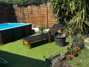 Pleasant house with garden and pool