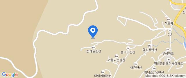 韩国平昌郡地图图片