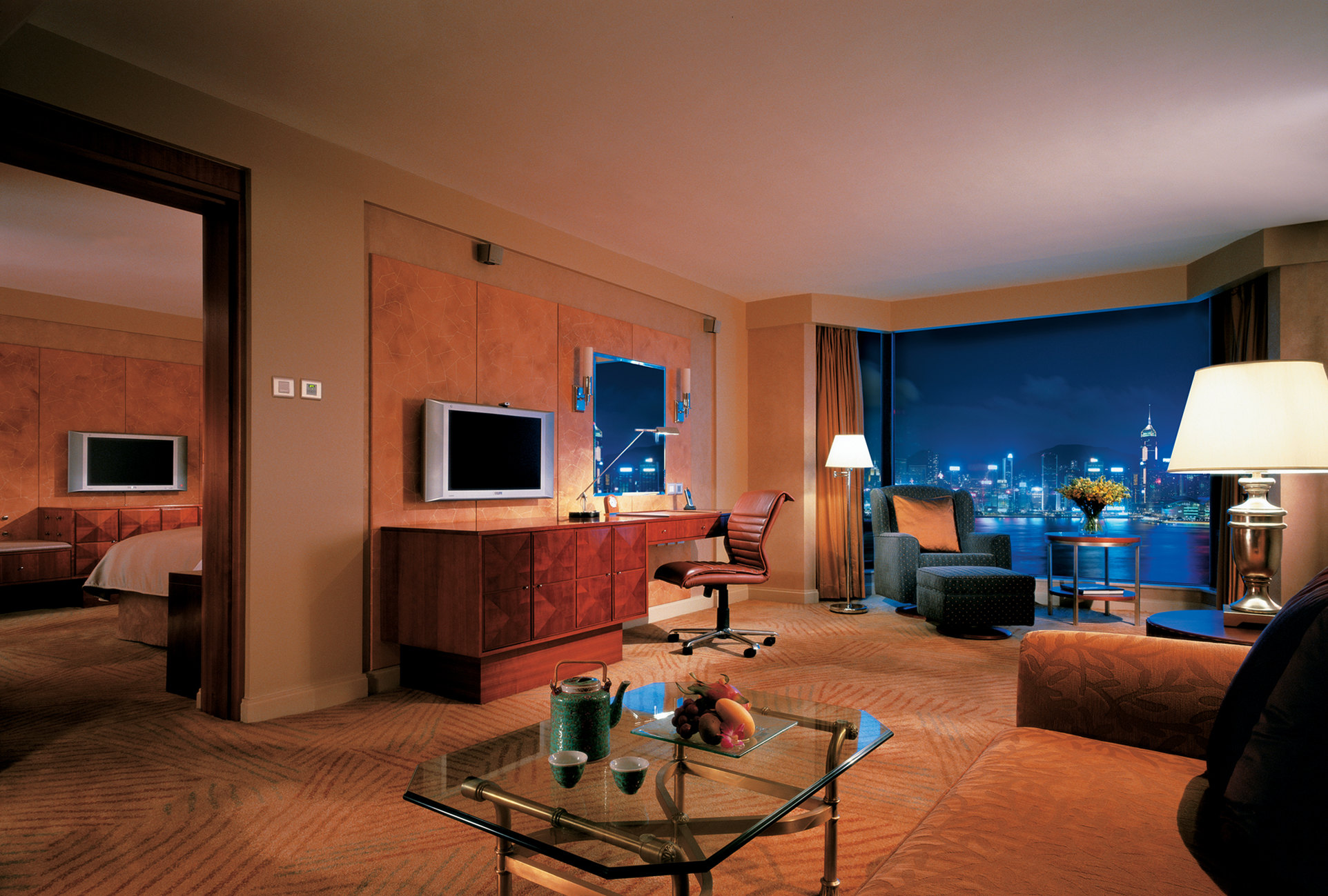 九龙香格里拉大酒店(kowloon shangri-la)-超豪华海景套房[双早]
