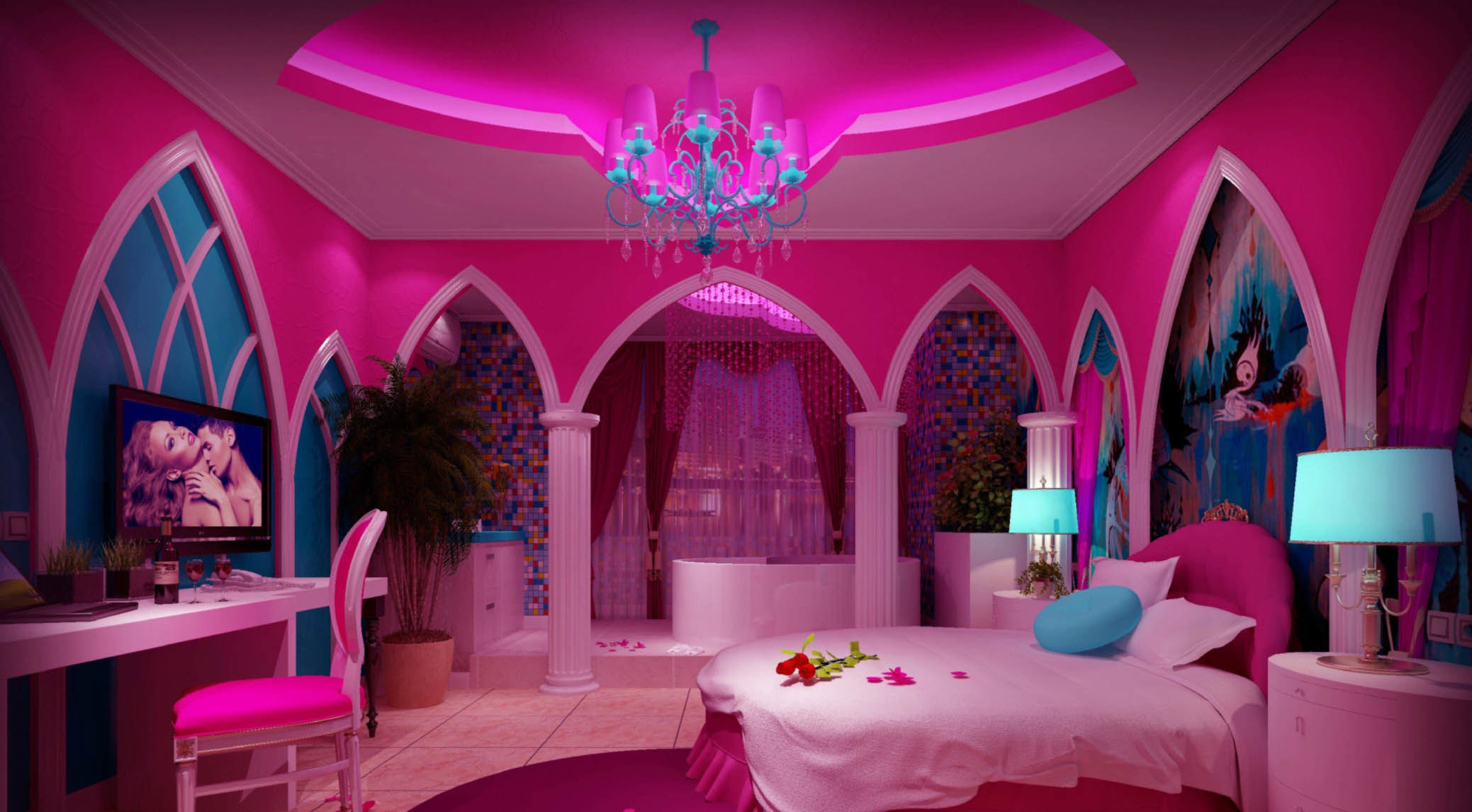 唯梦主题酒店-豪华主题房(绿野仙踪)