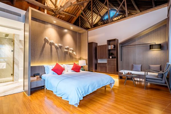 歙县安若酒店(安心格调大床房 徽州古城门票2份)