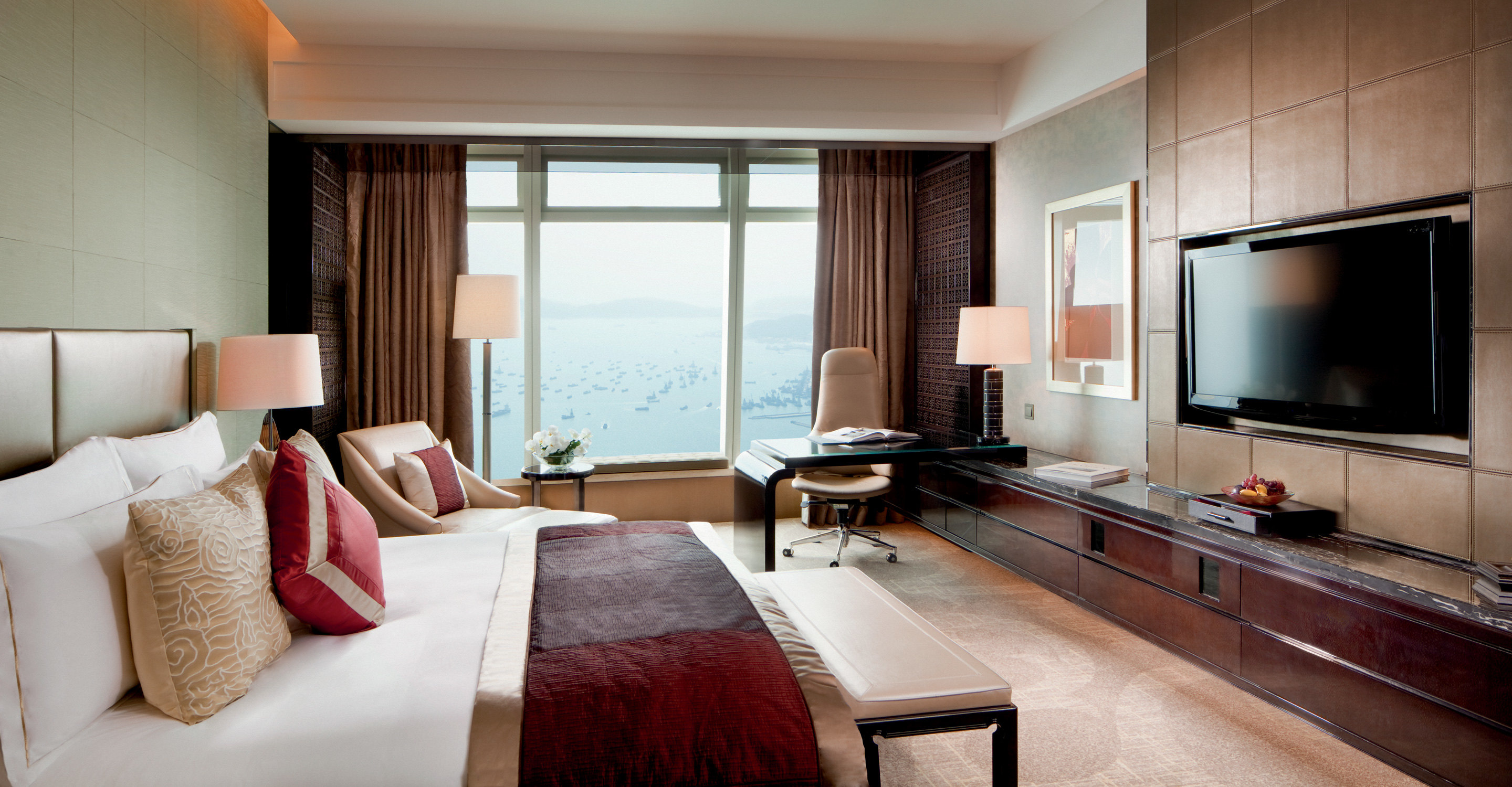 酒店(the ritz-carlton hong kong)-豪华海景客房(特惠)(内宾)[单早]