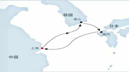 公主邮轮【蓝宝石公主号】上海港6日团队游·釜山 福冈