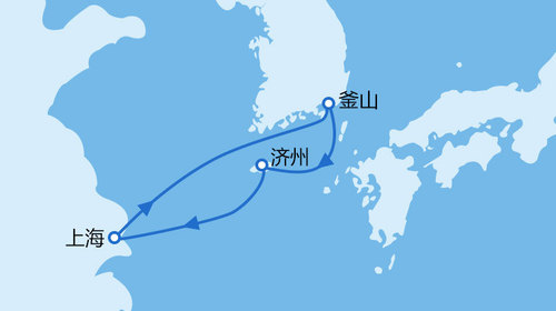歌诗达邮轮【大西洋号】上海港5日半自助游 釜山 济州