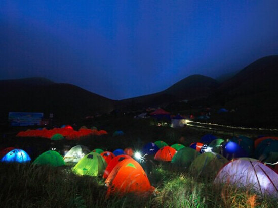 武功山白鹤峰帐篷房