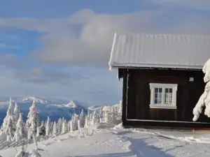 Løstegård Hytter at the Top of Golsfjellet