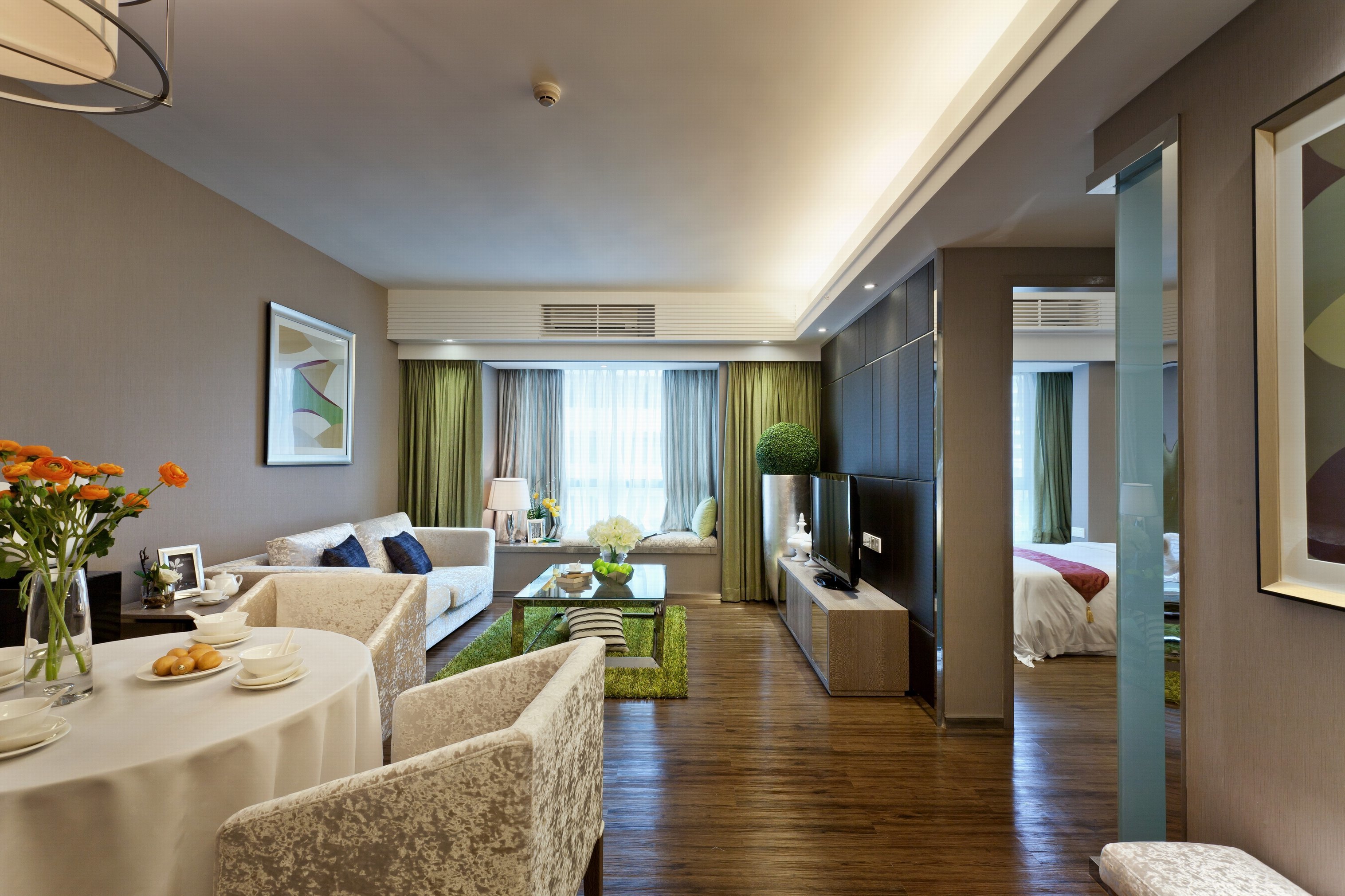 深圳富瑞斯国际公寓-城市全景两房公寓-30晚