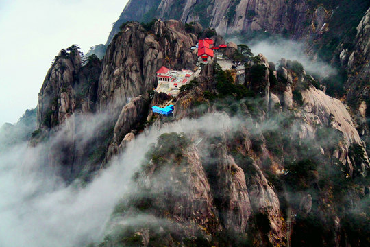 黃山玉屏樓賓館—外觀遠景